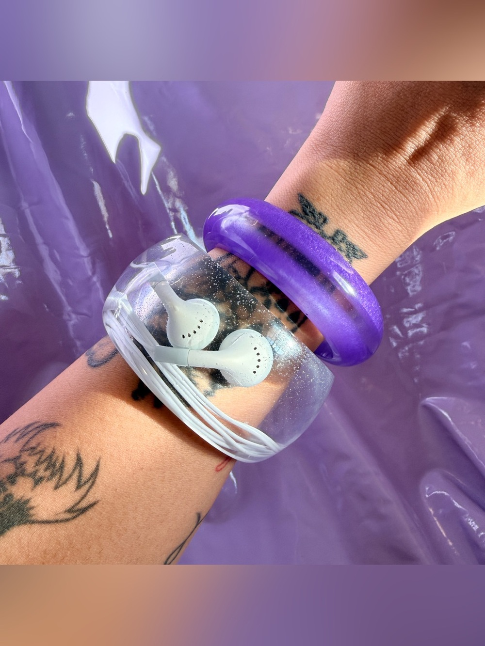 Earbud chunky bangle - Picture 4 of 4